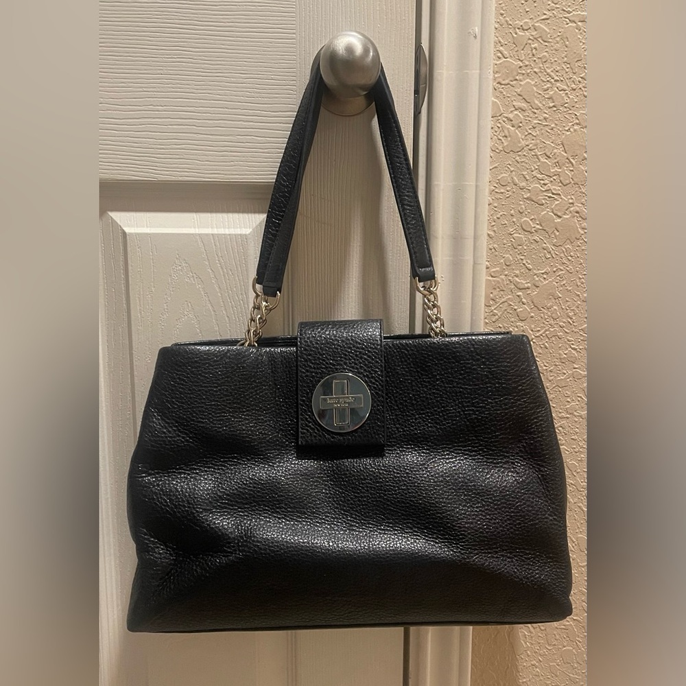 Kate Spade Town Road Elena Leather Shoulder Bag Chain Straps